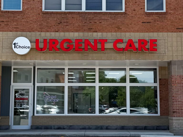 Exterior photo of First Choice Urgent Care in Ann Arbor